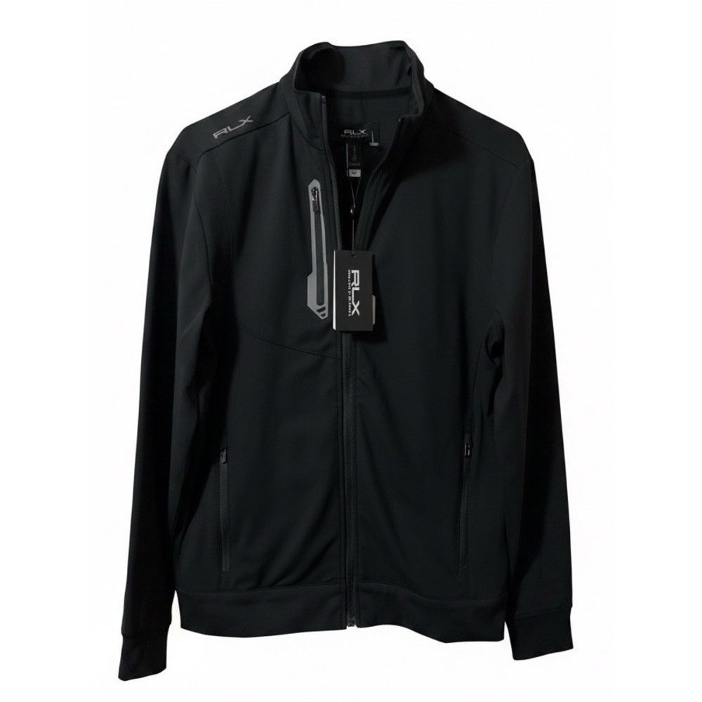 RLX Ralph Lauren Polo Jacket Size S Black Performance Stretch Full Zip
